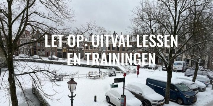 JUDO LESSEN OP WOE 7 JAN VERVALLEN IVM SNEEUW