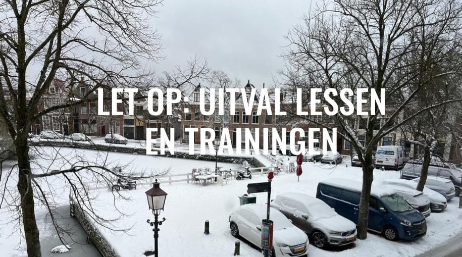 JUDO LESSEN OP WOE 7 JAN VERVALLEN IVM SNEEUW