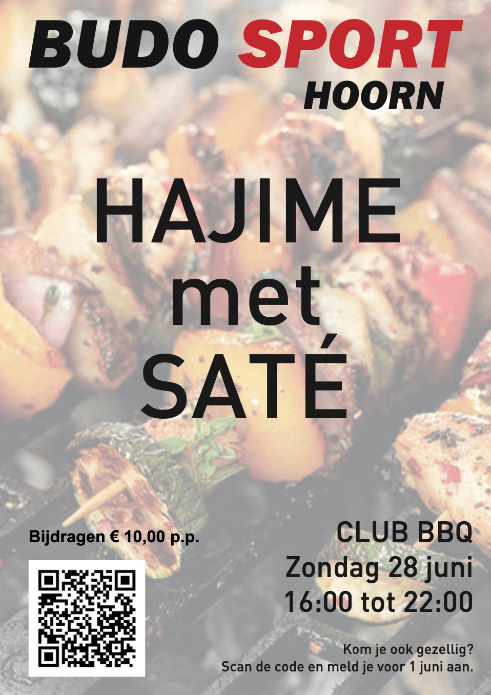 Kom jij ook naar de Club BBQ op 28 juni?