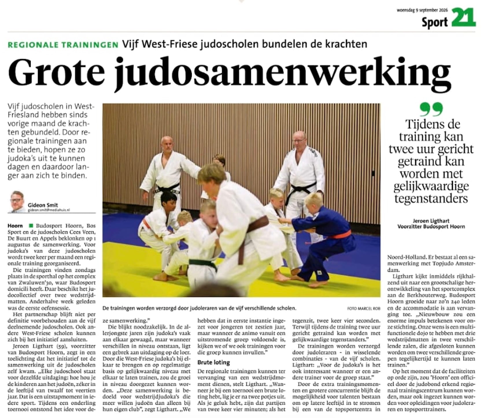 BudoSport Hoorn in de media!
