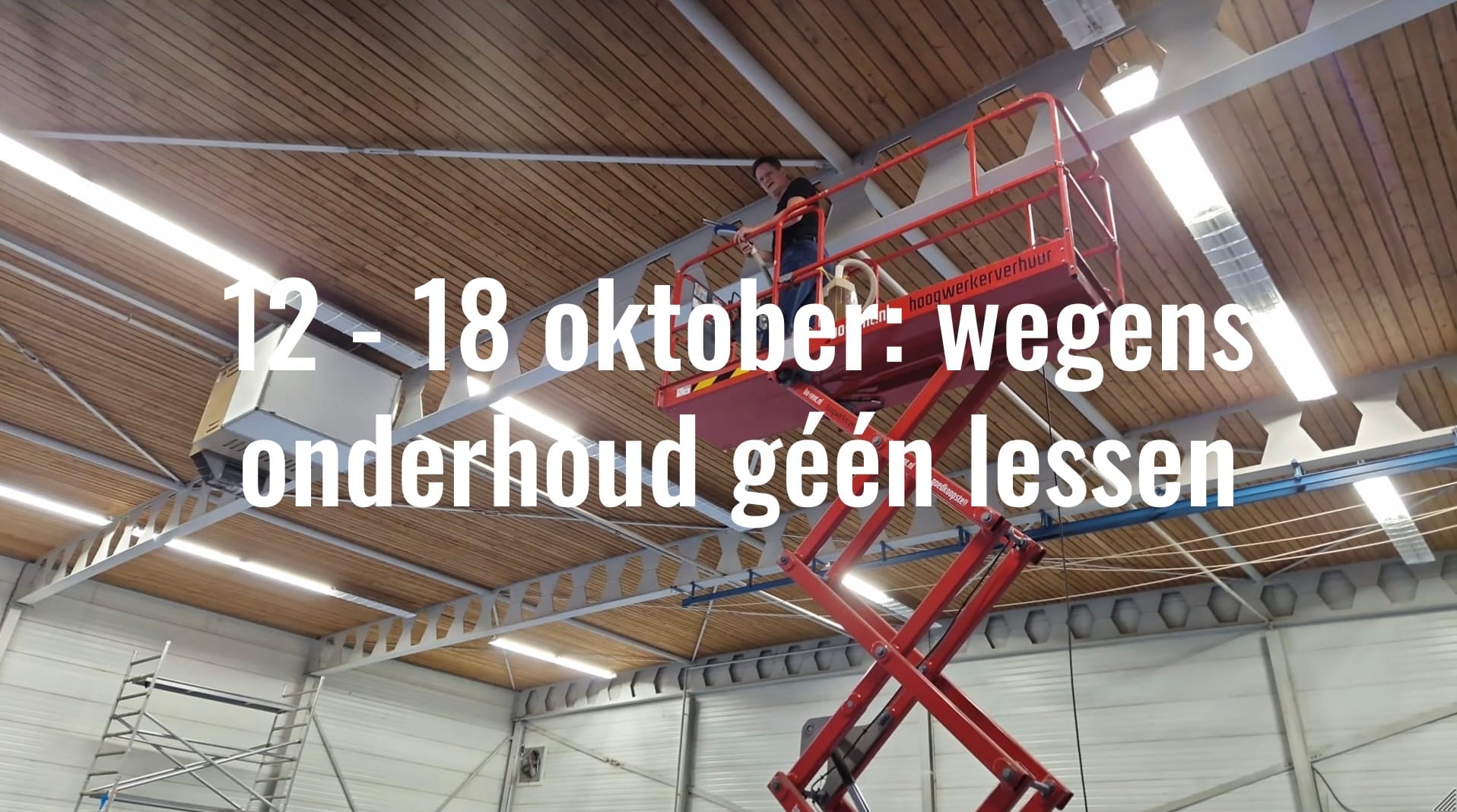 VAN 12 T/M 18 OKTOBER ZIJN ER GEEN TRAININGEN BIJ BUDOSPORT HOORN